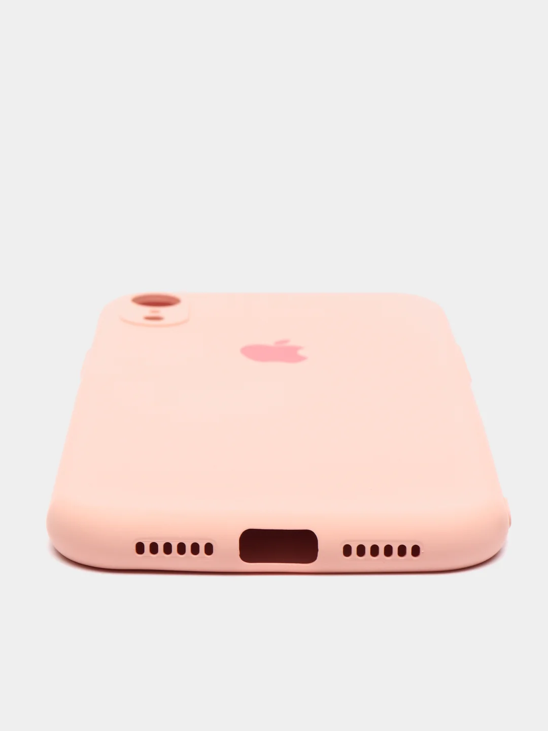Коралловый меланж чехол на iPhone 11, 13, 12, XR, Pro, Max, Mini, бархатный