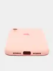 Коралловый меланж чехол на iPhone 11, 13, 12, XR, Pro, Max, Mini, бархатный