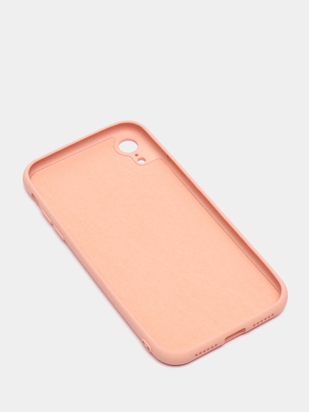 Коралловый меланж чехол на iPhone 11, 13, 12, XR, Pro, Max, Mini, бархатный