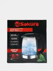 Черный чайник электрический Sakura SA-2731BK, 1850-2200 Вт