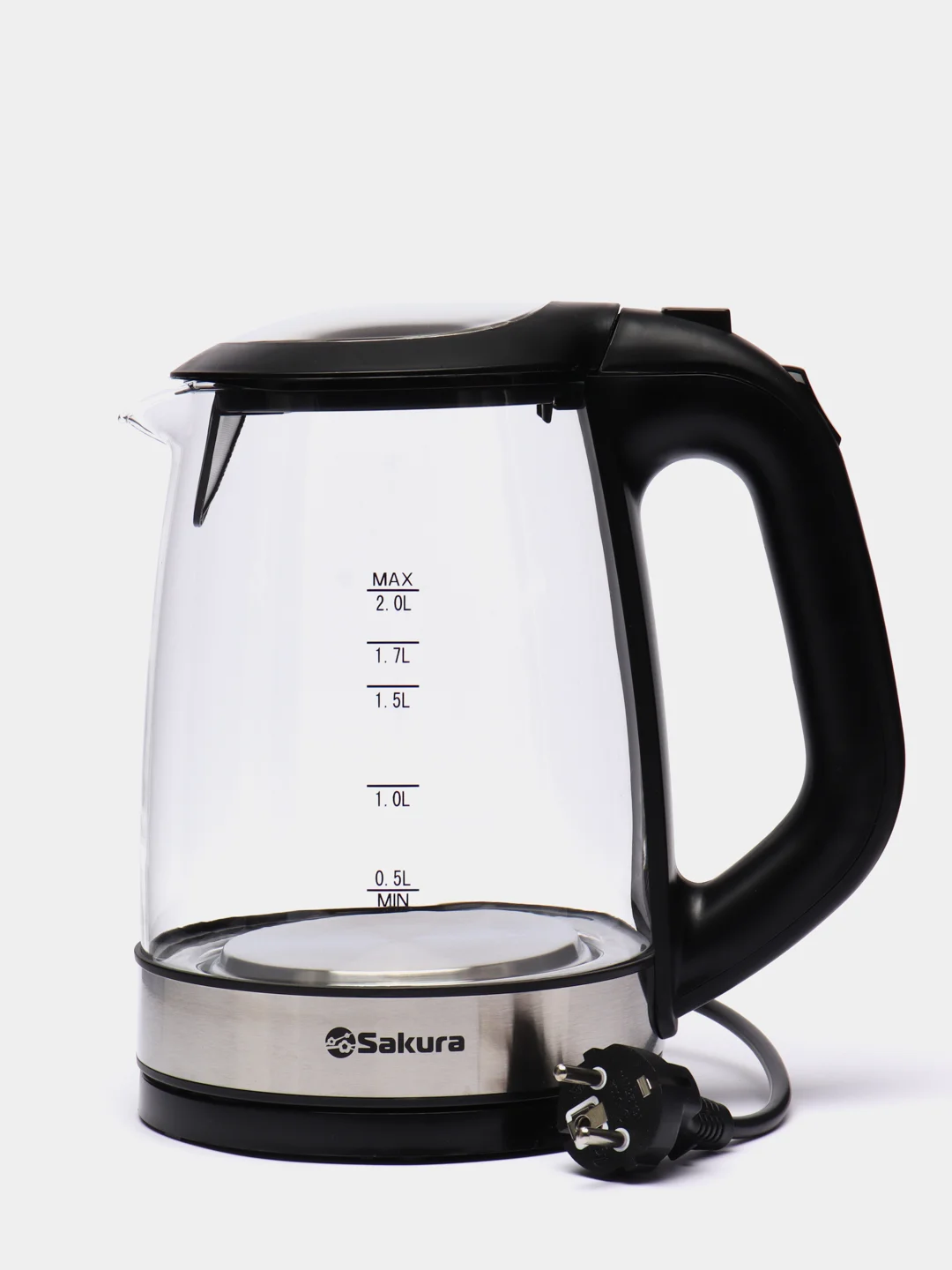 Черный чайник электрический Sakura SA-2731BK, 1850-2200 Вт