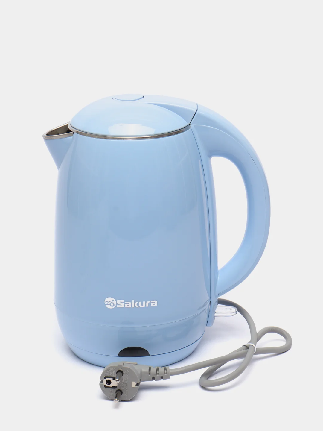 Лазурный чайник электрический Sakura SA-2157BL, с двухслойным корпусом, 1,8 л