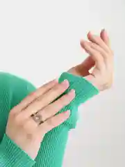 Серебряный кольцо Круг с кристаллами
