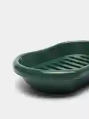Зеленый мыльница со съёмной вставкой