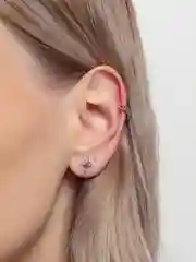 Серебряный кафф "Косичка"