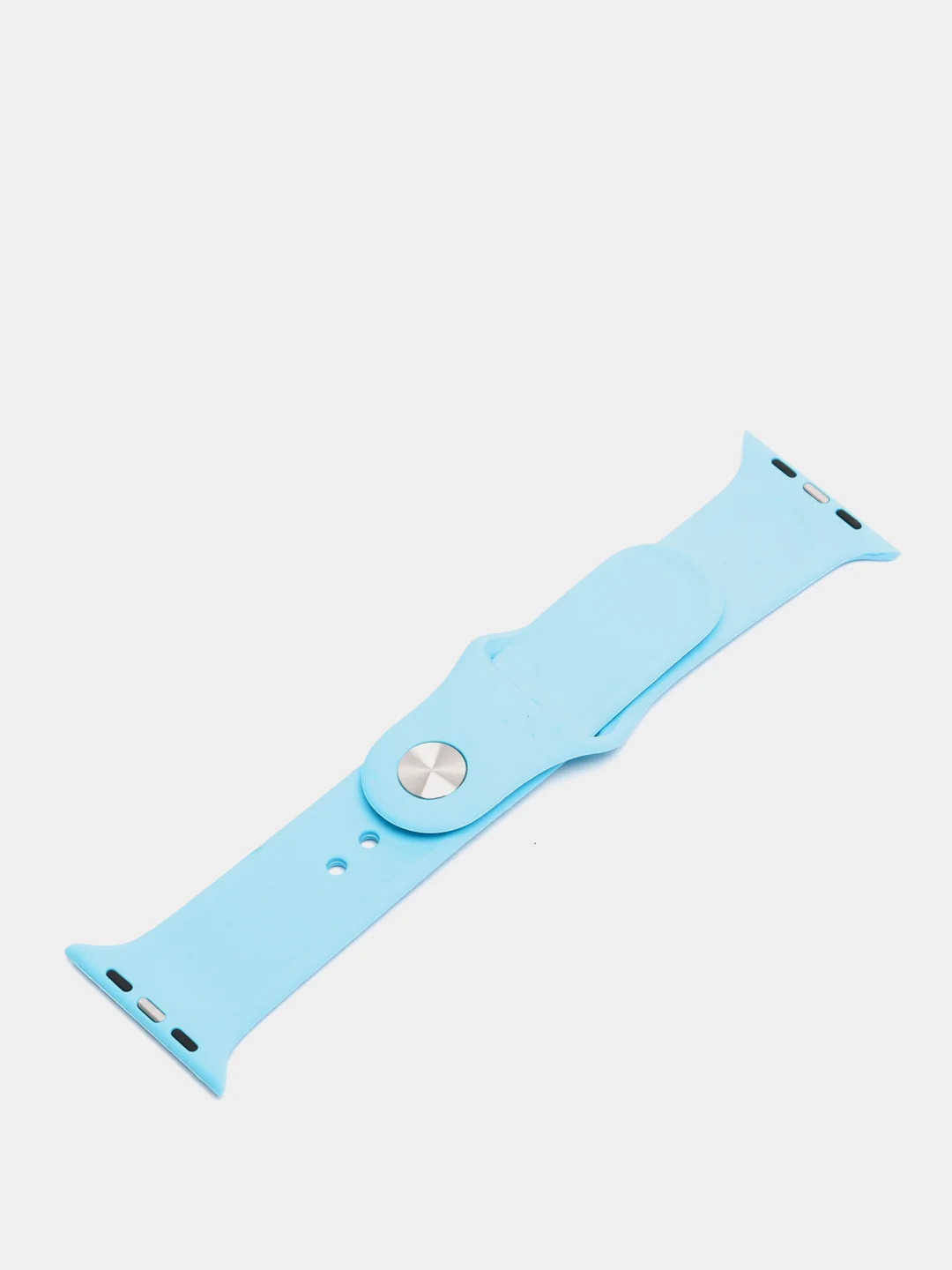 Голубой ремешок, силиконовый, цветной, для Apple Watch, 38, 40, 42, 44, 45, 49 мм