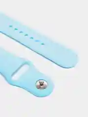 Голубой ремешок, силиконовый, цветной, для Apple Watch, 38, 40, 42, 44, 45, 49 мм