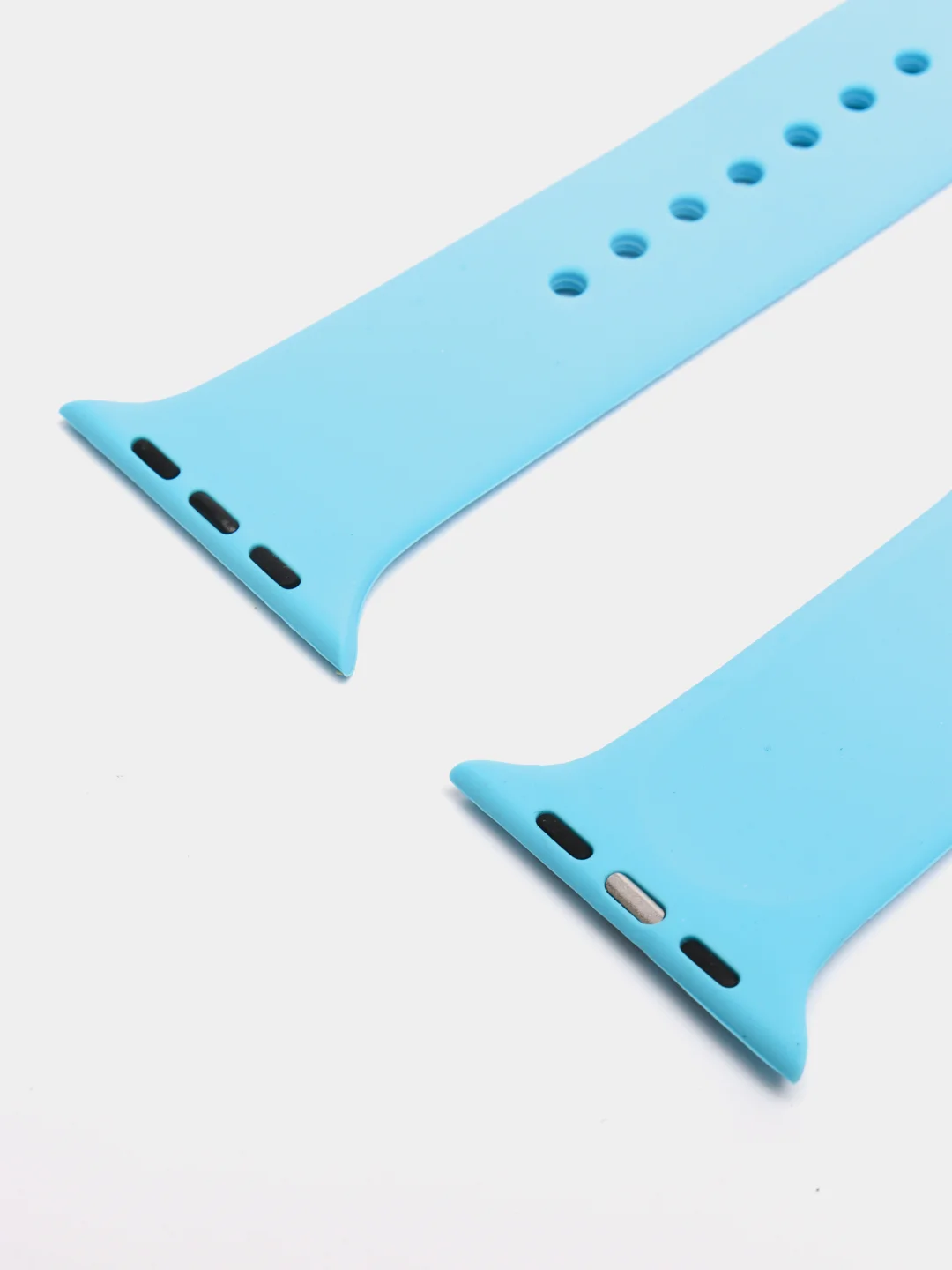 Голубой ремешок, силиконовый, цветной, для Apple Watch, 38, 40, 42, 44, 45, 49 мм