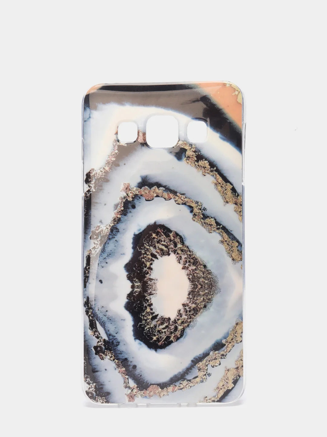 Хаки чехол Samsung Galaxy A3 2015 / SM-A300F, Галакси А3 2015 силиконовый с мраморным рисунком