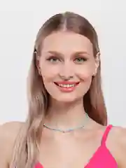 Белый чокер из жемчуга и бисера/ колье/ цепочка/ нитка из бисера