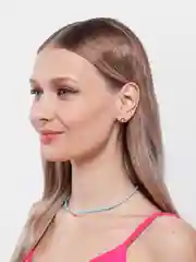 Белый чокер из жемчуга и бисера/ колье/ цепочка/ нитка из бисера
