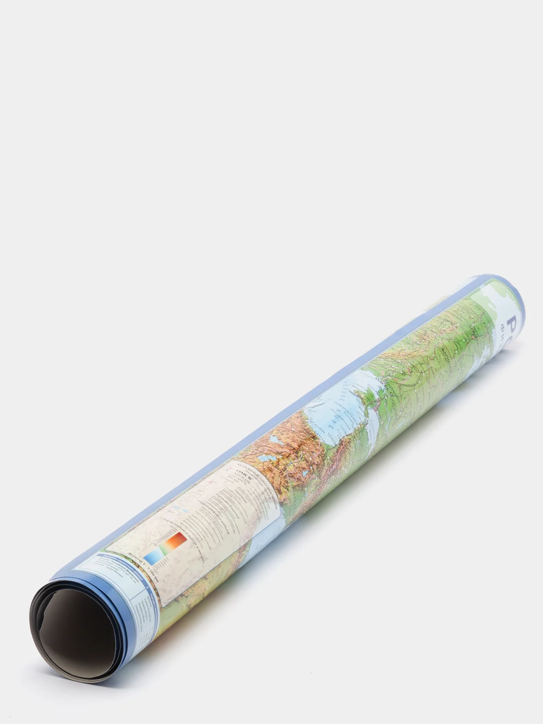 Интерактивная карта Россия физическая 1:7,5М, 116 х 80
