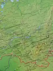Интерактивная карта Россия физическая 1:7,5М, 116 х 80