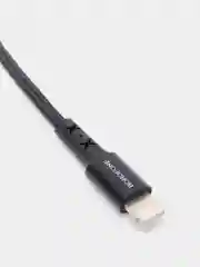 Черный кабель зарядный Borofone BX20 (1m, Micro-USB/Type-C/Lightning) для Android и Apple iPhone