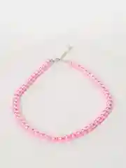 Розовый бусы из искусственного жемчуга