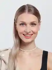 Белый чокер из бисера/ колье/ цепочка/ нитка из бисера