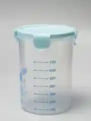 Светло-синий контейнер для еды / емкость для сыпучих продуктов (600, 800, 1000 мл)
