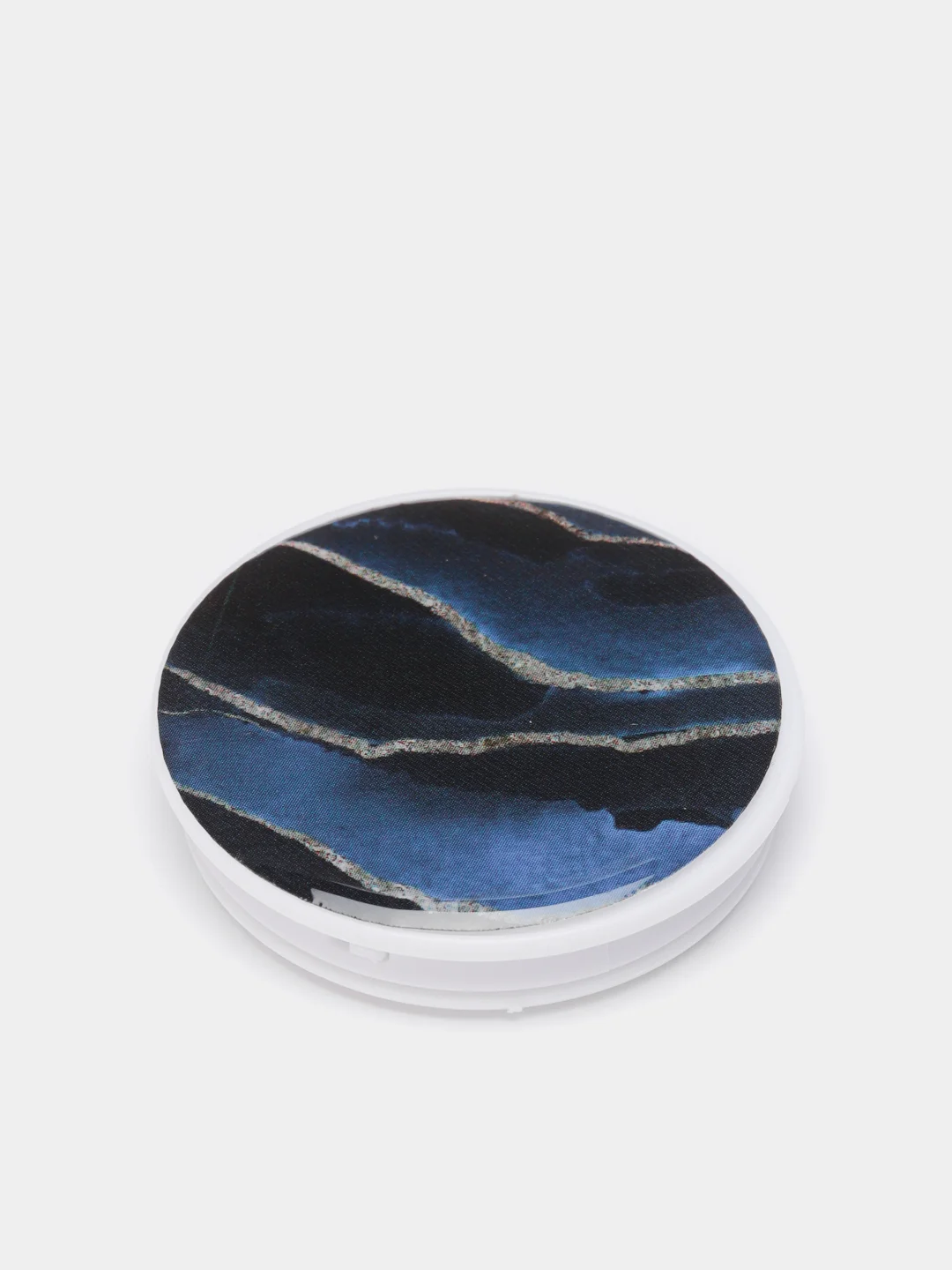 Синий попсокет Popsocket, акрил подставка держатель телефона наушников Яркие краски золото волны