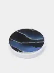 Синий попсокет Popsocket, акрил подставка держатель телефона наушников Яркие краски золото волны