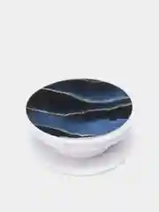 Синий попсокет Popsocket, акрил подставка держатель телефона наушников Яркие краски золото волны