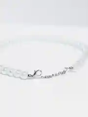 Белый бусы из искусственного жемчуга
