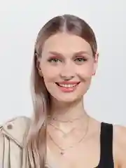 Золотой набор из трех цепочек с подвесками