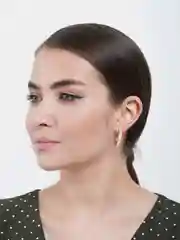 Молочный серьги женские