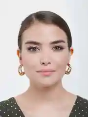 Пудровый серьги женские
