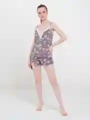 Бежевый пижама домашняя женская NSD