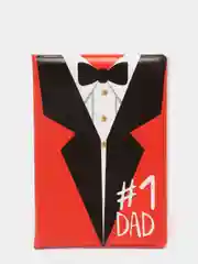 Обложка для паспорта, цвет красный, №1 Dad