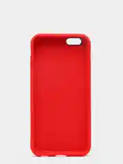Красный cиликоновый кейс для iPhone 6, 6s, низ закрыт