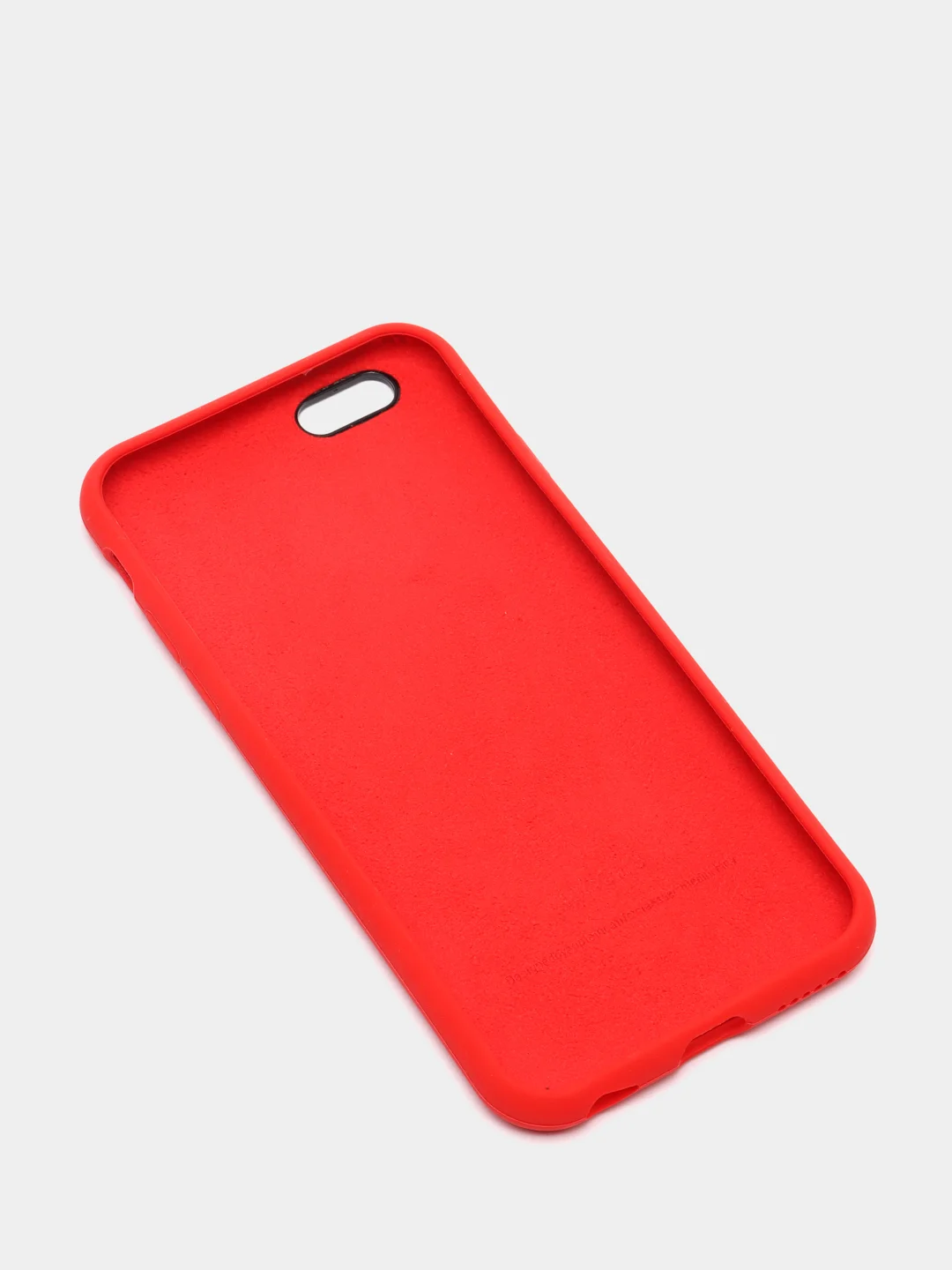 Красный cиликоновый кейс для iPhone 6, 6s, низ закрыт