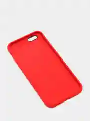 Красный cиликоновый кейс для iPhone 6, 6s, низ закрыт