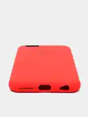 Красный cиликоновый кейс для iPhone 6, 6s, низ закрыт