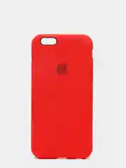 Красный cиликоновый кейс для iPhone 6, 6s, низ закрыт