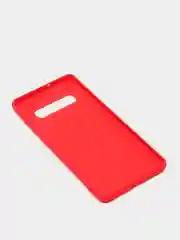 Красный чехол на Samsung (Самсунг) S8, S9, S9 plus, S10, S10 plus, S10e