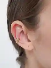 Желтый серьги каффы на Новый год