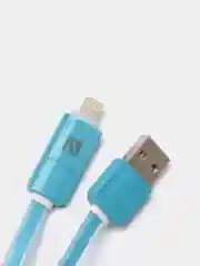 Голубой кабель для зарядки Apple iPhone, iPad, iPod Lightning USB, 1 м, Android Type-C