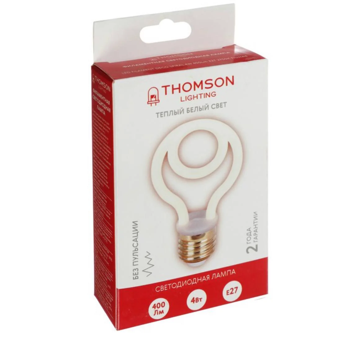 Лампа светодиодная THOMSON LED, E27, 4Вт, 2700К, 400Лм