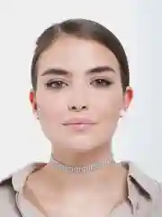 Чокер на Новый год со стразами