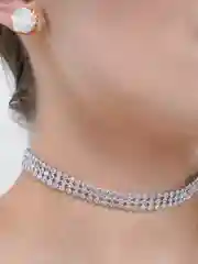 Чокер на Новый год со стразами