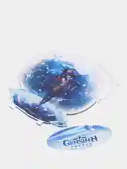 Синий меланж акриловая 2д фигурка по игре "Геншин импакт / Genshin Impact"
