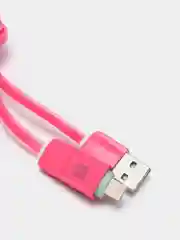 Розовый кабель для зарядки Apple iPhone, iPad, iPod Lightning USB, 1 м, Android Type-C