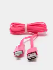 Розовый кабель для зарядки Apple iPhone, iPad, iPod Lightning USB, 1 м, Android Type-C