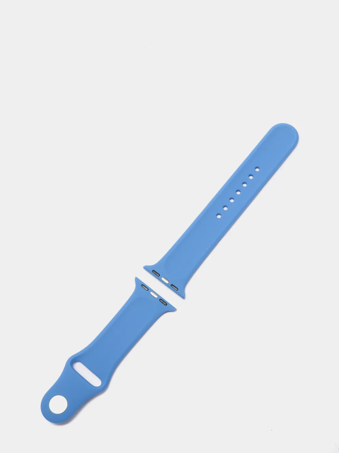 Синий силиконовый ремешок для Apple Watch 3, 4, 5, 6, 7, SE на 38/40