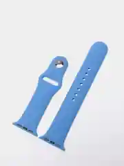 Синий силиконовый ремешок для Apple Watch 3, 4, 5, 6, 7, SE на 38/40