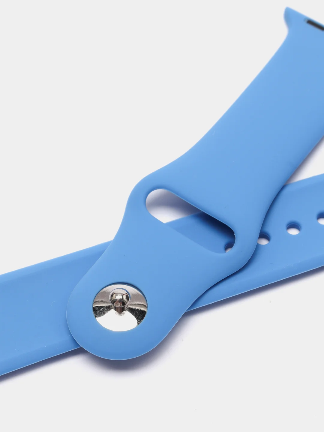 Синий силиконовый ремешок для Apple Watch 3, 4, 5, 6, 7, SE на 38/40