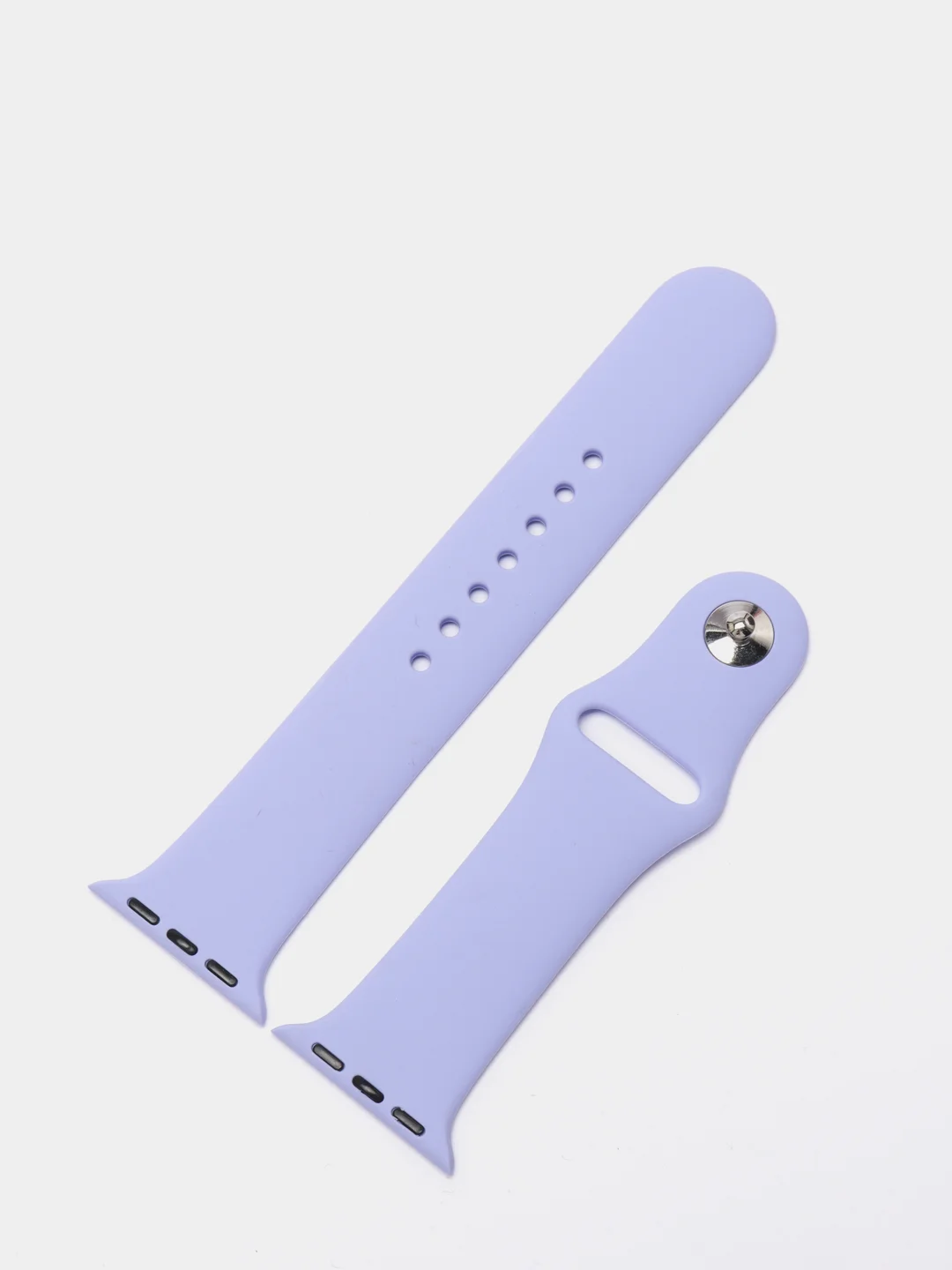 Лавандовый силиконовый ремешок для Apple Watch 3, 4, 5, 6, 7, SE на 38/40
