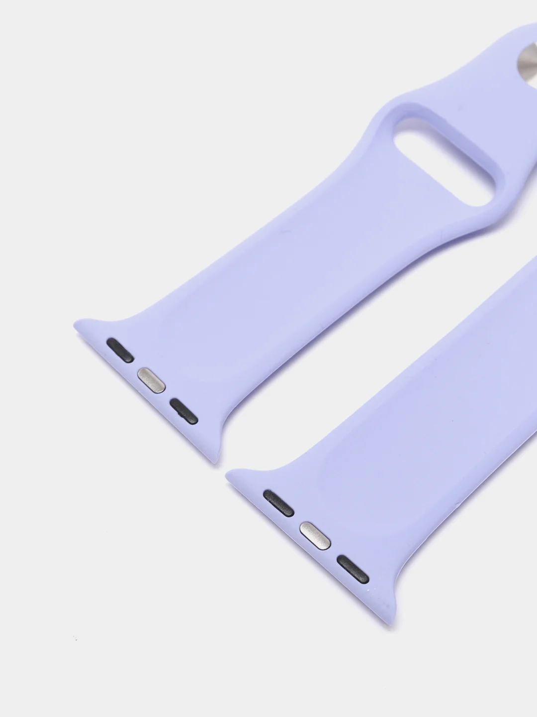 Лавандовый силиконовый ремешок для Apple Watch 3, 4, 5, 6, 7, SE на 38/40