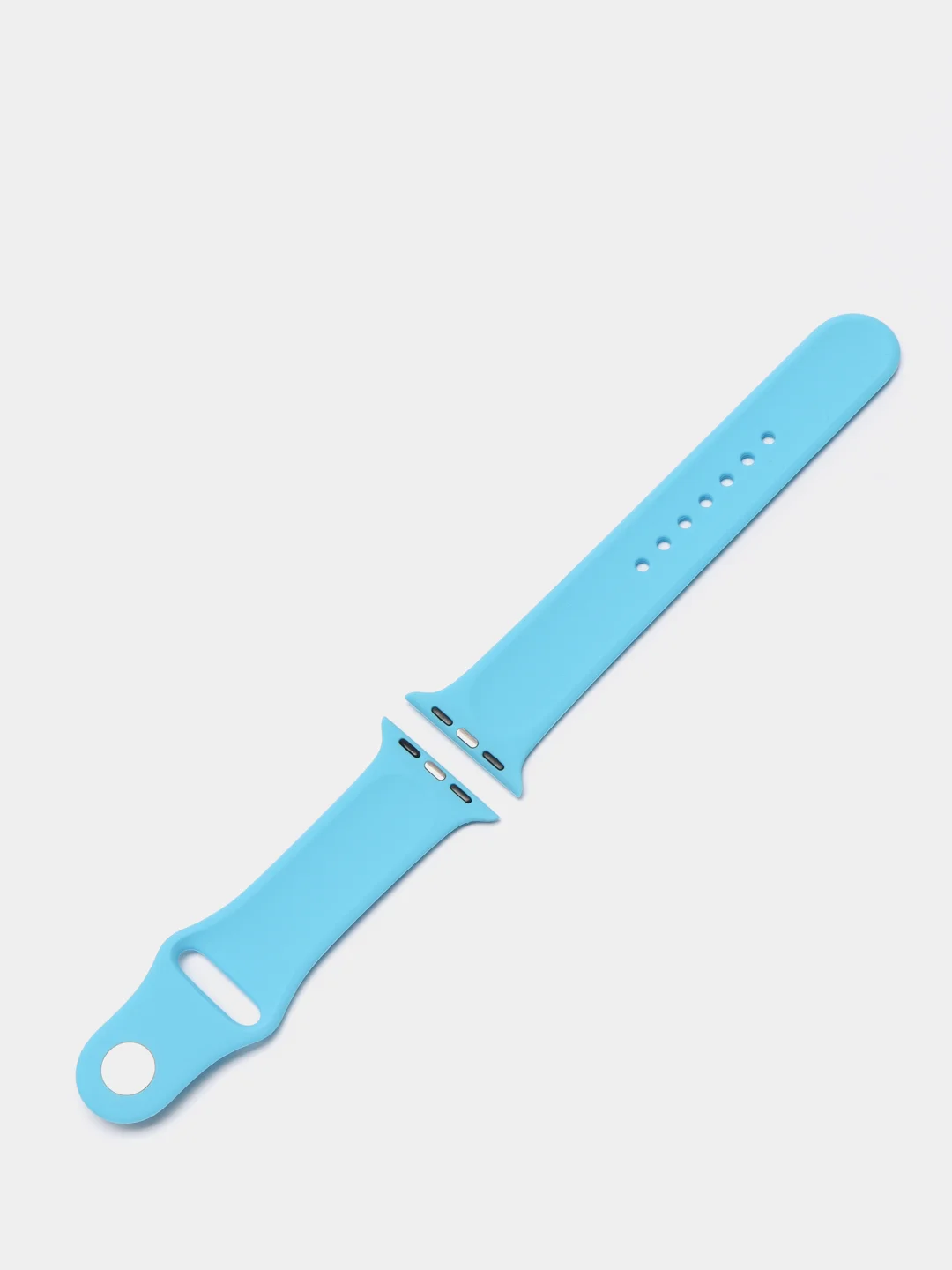 Лазурный силиконовый ремешок для Apple Watch 3, 4, 5, 6, 7, SE на 38/40